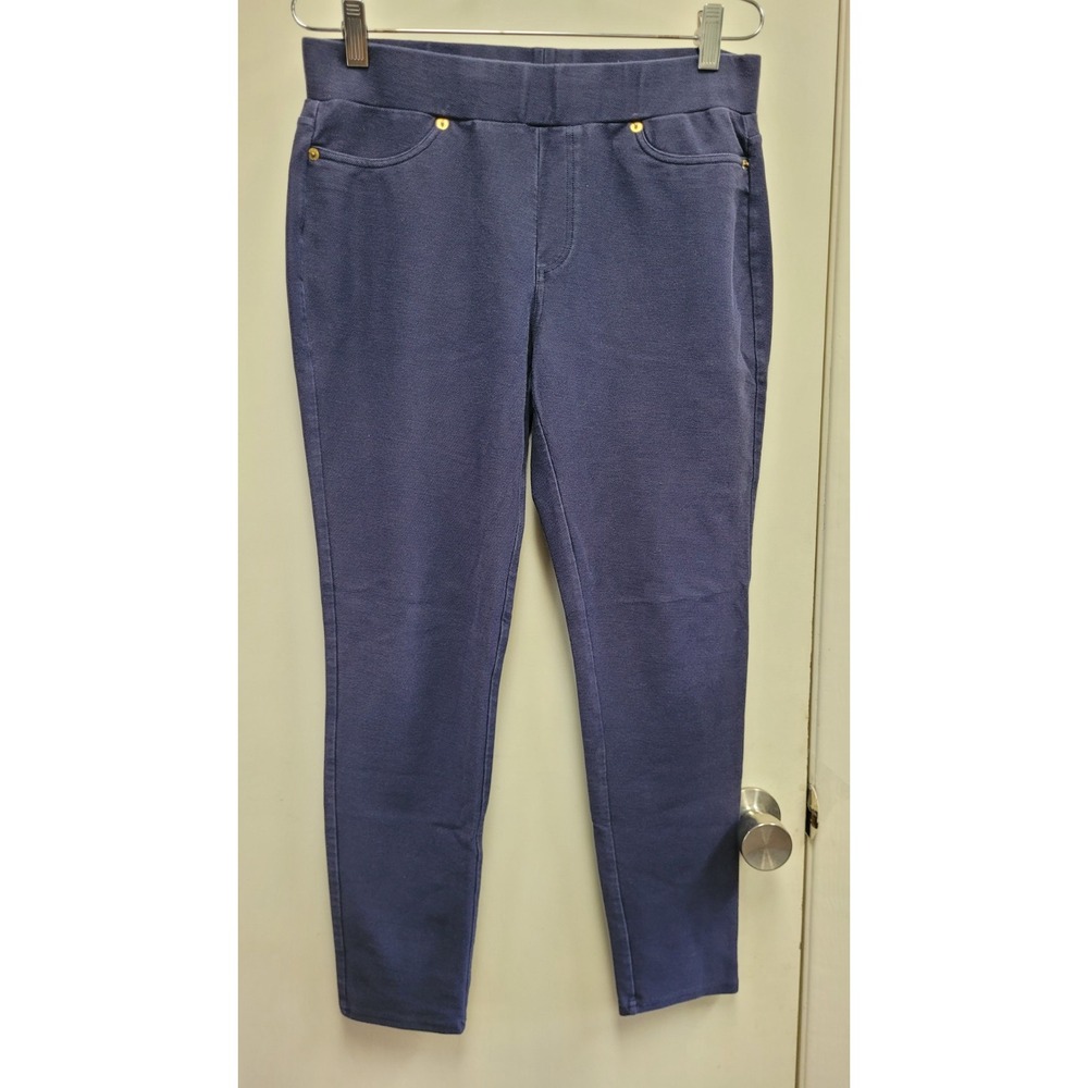 Michael Kors Pants Women's Dark Blue Stretch‎ Straight  Skinny Pants Size Large